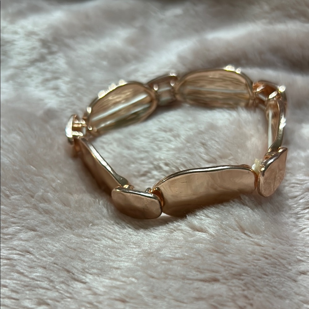 Gold Geometric Link Bracelet